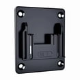 thumbnail image 1 of 18V Li-Ion Battery Holder for Makita Power Tools - Black ABS Plastic Wall-Mounted Hanger with Secure Snap Lock, Compact Design (3.5x3.0 inches) for Easy Storage & Workshop Organization, Includes 1, 1 of 5