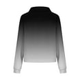 thumbnail image 5 of XFLWAM Womens Quarter Zipper Sweatshirts Color Block Long Sleeve Pullover Tops Casual Loose Fit Cropped Sweat Shirts, 5 of 6