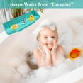 thumbnail image 2 of Splash Guard for Bathtub, Soft Silicone Foldable Tub Splash Guard Stopping Water Droplets from Splashing Suitable for Bathtubs and Sinks (Green), 2 of 7