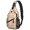 Thanksgiving Orange White Gingham, variant on Thanksgiving Turkey Pumpkin Physalis Pattern Sling Backpack, Unisex Hiking Chest Pack with Side Mesh Pockets, Adjustable Ambidextrous Strap Gift Ideas for Hiking Cycling Walking