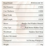POEDAGAR Women Watch Fashion Rose Gold Stainless steel Diamond Quartz Female Wristwatch for Luxury Dress Ladies