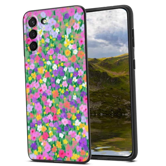 Compatible with Samsung Galaxy S23+ Plus Phone Case, Little-Flowers-84 Case Men Women, Flexible Silicone Shockproof Case for Samsung Galaxy S23+ Plus