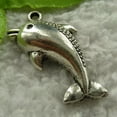thumbnail image 3 of K-KED 104 pcs tibet silver dolphin charms pendant 33x16mm B4007, 3 of 4