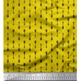 thumbnail image 1 of Soimoi Yellow Cotton Jersey Fabric Arrows Arrow Print Sewing Fabric Yard 58 Inch Wide, 1 of 3