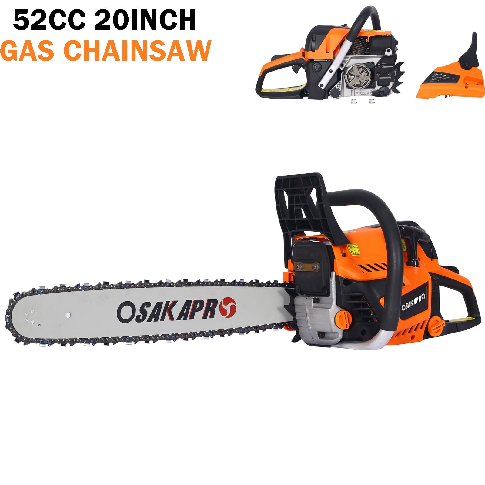 Seizeen Gas Chainsaw, 52cc Gasoline Chainsaw with Fast Charger, 20 Inch