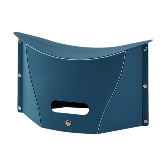 Taburete plegable portátil para acampar, bolso de mano de doble propósito para adultos, cesta baja Verde oscuro