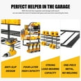 thumbnail image 5 of CATGOOD Power Tool Organizer, 8 Drill Holder Wall Mount, 4 Layer Heavy Duty Metal Tool Storage Rack, Battery Tools Holder Shelf,Utility Tool Shelves for Workshop or Garage, Black, 5 of 13