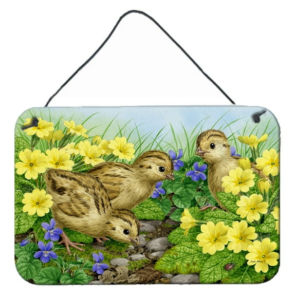 Carolines Treasures ASA2177DS812 Pheasant Chicks Wall or Door Hanging Prints  8x12 multicolor