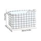 thumbnail image 3 of Grandes cuadrados Caja de almacenamiento de telas Cesta plegable de ropa sucia con asas 38x26x23cm | Cesta organizadora transpirable para juguetes Ropa Estanterías Armarios Negro Gris Blanco, 3 of 6