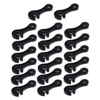 Tensioning line with spring clips Multi, Black