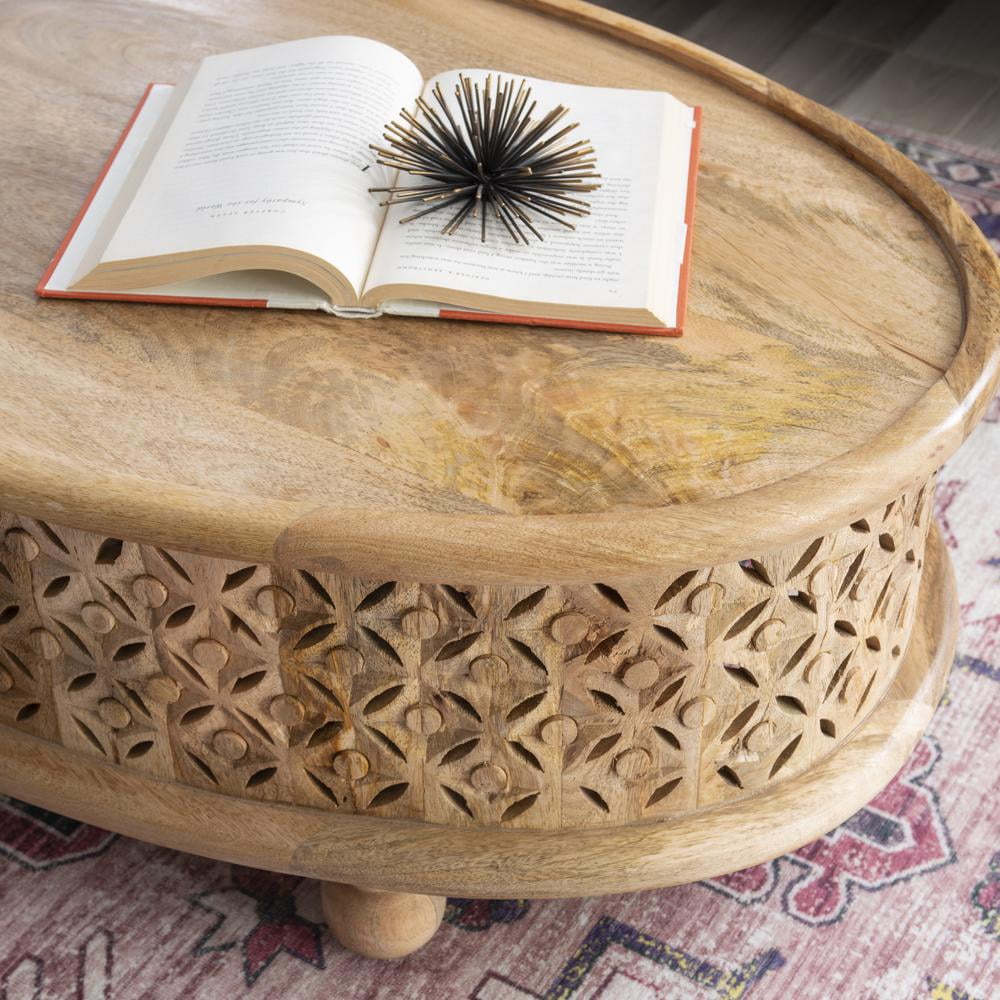 Powell Inora Oval Coffee Table Natural