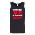 thumbnail image 2 of Wild Bobby,Only The Best Dads Get Promoted to Grampa, Father's Day, Men Graphic Tank Top, Black, Small, 2 of 3
