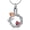 Rose-red, variant on Cremation Jewelry Rose Flower Urn Necklace for Ashes for Women Stainless Steel Wreath Pendant Memorial Ash Holder Mom Sister Wife Anniversary Birthday Keepsake Gift