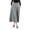 Gray, variant on QENGING Womens Skirt Summer Solid Color High Waist Pleated A Line Long Skirt Front Slit Belted Maxi Deals