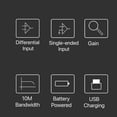 thumbnail image 3 of TFixol 10M Bandwidth Oscilloscope Differential Probe Gain Split Probes Pratical Weak Electrical Signal Measurement Tool 1X 10X 100X Signals Amplifier, 3 of 7