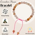 thumbnail image 3 of Canadian Flower Agate Crystal Bracelet - 8mm Beaded Bracelet and Healing Stones, 3 of 5