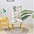 thumbnail image 6 of Printed Dining Chair Cover,Set of 2/4/6 Chair Slipcover Universal Removable Washable Anti-Dust Soft Furniture Protector Stretch Parsons Chair Protector for Living Room Hotel Banquet Decor-2-B, 6 of 9
