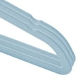 thumbnail image 3 of Casafield 100 Velvet Baby Hangers for Infant & Toddler Clothes, 11" - Light Blue, 3 of 7