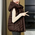thumbnail image 5 of Roncen Women's Lightweight Down Vest Sleeveless Hooded Slim-Fit Puffer Coat - Zip Front Casual Outerwear with Pockets - Stylish Waistcoat Jacket for Winter Layering, 5 of 8