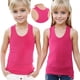 thumbnail image 2 of Penkiiy Chicas Tank Top, Cuello Redondo Suave Sin Mangas Camiseta Deportiva para Niño 3 Años Hot Pink, 2 of 6