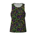thumbnail image 4 of Haiem Neon Mardi Gras Men Workout Tank Top Gym Bodybuilding Sleeveless Muscle T Shirts Athletic Tank Breathable Workout Shirt-XX-Large, 4 of 9