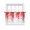 Red, variant on Red Gradient Sheer Curtains 45 Inch Length 2 Panels Set Window Treatments, Abstract Polka Dots Vintage Modern Art Rod Pocket Semi Curtains for Living Room/Bedroom/Kitchen Décor, 104"W x 45"L