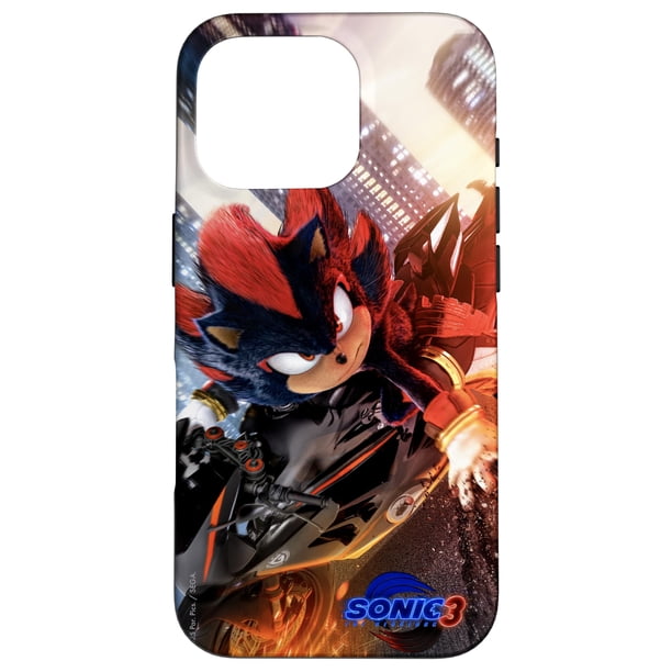 Sonic The Hedgehog 3 - Funda de Motocicleta Shadow para iPhone 16 Pro