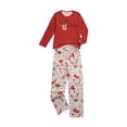 thumbnail image 3 of Kmbangi Family Matching Christmas Pajamas Cartoon Tops with Pants/Jumpsuit, 3 of 9