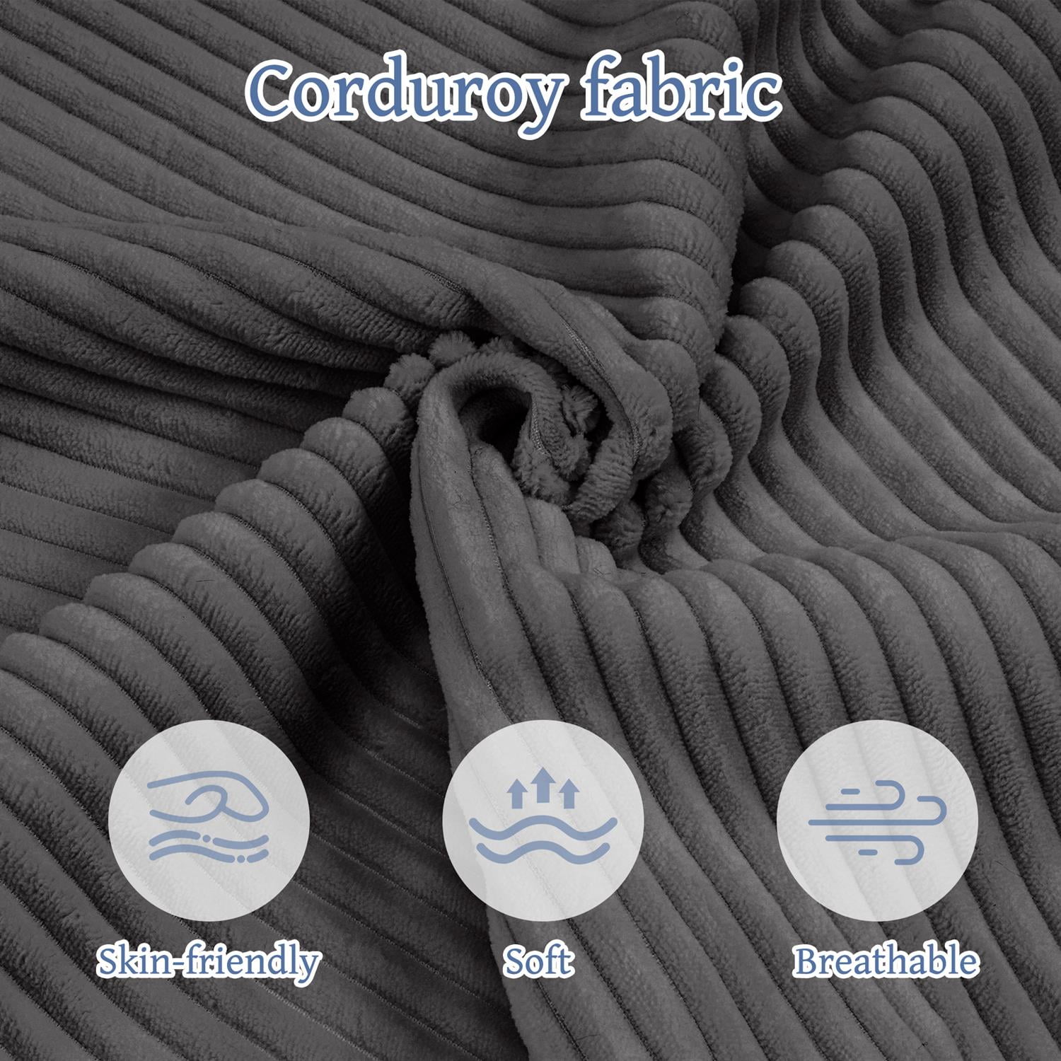 Demi Bonn 110" Ultra-Soft L-Shaped Sectional Sofa, Full-Compression 3-Seater Cloud Couch with Out Chaise, Modular Deep Seat, No Assembly Required, Gray