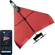 POWERUP 4.0 Smartphone Controlled Paper Airplane Kit, RC Controlled. Easy to Fly with Autopilot & Gyro Stabilizer. For Kids and Adults. DIY STEM Tool
