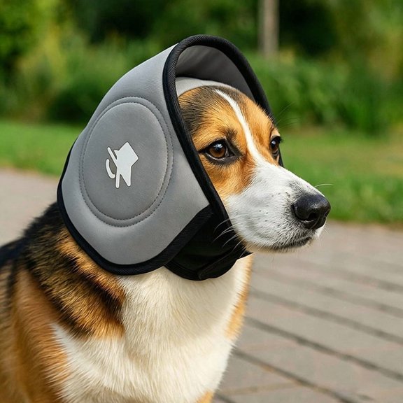 Dog calming noise‑proof earmuffs, soft pet ear covers for thunder fireworks travelling and outdoor activities, multiple sizes, 1 piece