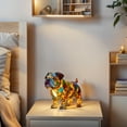 thumbnail image 5 of KGOTA Lamp And Pug Lamp,2025 Dachshund Lamp,Dog Series Art Night Light,Stained Resin French Bulldog Tabletop Night Light,Cute Pet Dogs Themed Led Table Lamps Miniature Dog-Shaped Led Desk Lamp, 5 of 7