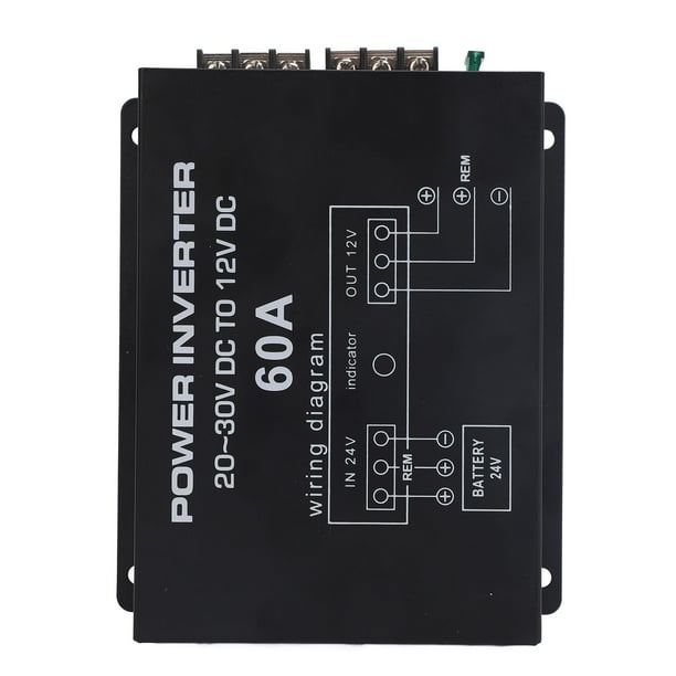 Convertidor De Potencia, Convertidor Reductor De De 24 V A 12 V Convertidor Reductor De Voltaje Con Control De Temperatura Para Automóviles, Camiones, Vehículos Recreativos,