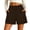 Coffee, variant on Hurxie Stretchy Dress Shorts for Women Pull On Womens Shorts Dressy Casual High Waisted Summer Work Shorts Business Casual Black,XL
