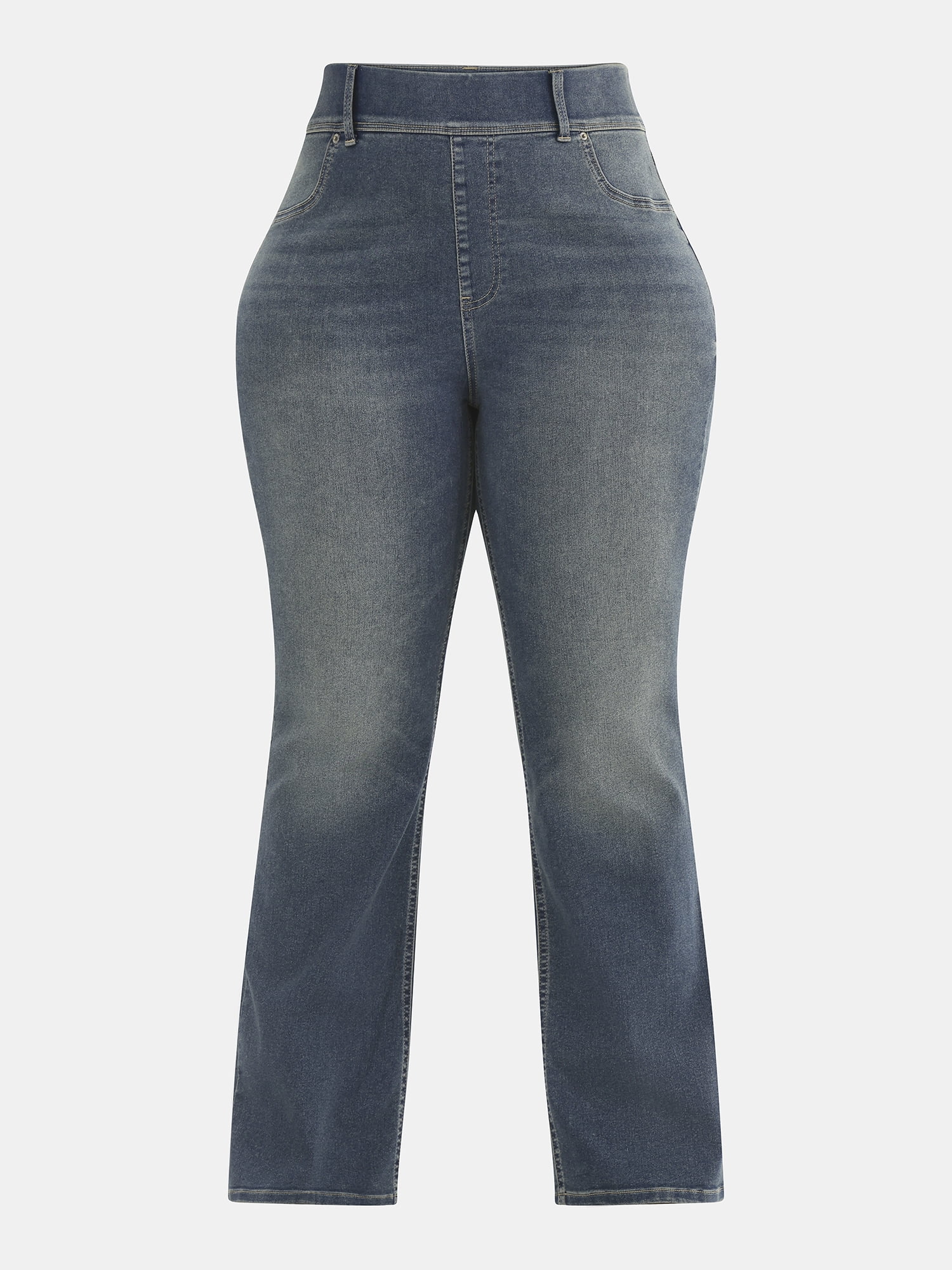 Terra & Sky Women's Plus High Rise Bootcut Jeggings, Sizes 0X-5X