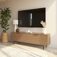 thumbnail image 6 of Nexera Hamilton Tv Stand with 4 Storage Cabinets Fits Tv's up to 70", Walnut, 6 of 9