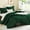 Emerald Green, variant on Comforter Set, Lightweight Solid Bedding Comforter Set, Fluffy Down Alternative Bed Set, Emerald Green, Full