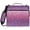 Pink and Purple Glitter Pattern, variant on Zipper Binder with Shoulder Strap 2 inch 3 Ring Waterproof File Folder Organizer Bag 500 Sheet Watercolor Airplane Pattern