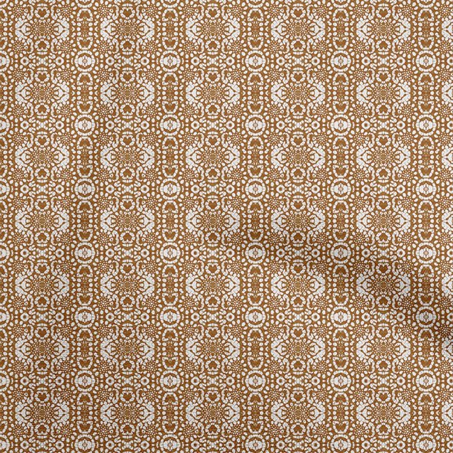 oneOone Viscose Chiffon Rust Brown Fabric Aian Batik Sewing Craft Projects Fabric Prints By Yard 42 Inch Wide