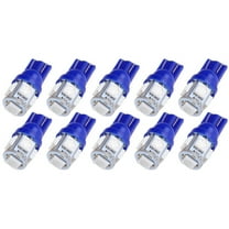 SCITOO 10x T10 Epistar Festoon LED Blue 6000K Super Bright:5-5050-SMD ets 194 168 W5W 175 2825 161 LED Bulb Fit for Interior Dome Map Trunk Light Error Free