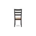 thumbnail image 3 of Benjara BM328078 Gasy Dining Chair - Dark Brown Wood - Contoured Seat - 17 in. - Set of 2, 3 of 5