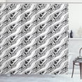 thumbnail image 1 of Ambesonne Abstract Shower Curtain, Animal Skin Patterns, 69"Wx84"L, Black White, 1 of 2