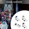 thumbnail image 2 of Bass Drum Pedal Beater Replacement Aluminum Alloy Hammers Head Percussion Instrument Accessories Easily to Install, 2 of 8