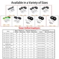 thumbnail image 4 of OwnMy Roues de Remplacement pour Valise 60mm x 18mm, Roues Pivotantes en Caoutchouc Kits de Réparation Roulements, un Ensemble de 4, 4 of 4