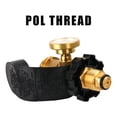 thumbnail image 4 of Solimeta Universal Fit POL Propane Tank Adapter with Gauge Converts POL to QCC1, Propane Tank Gauge, Level Indicator, Gas Pressure Meter for RV Camper, Cylinder, BBQ Gas Grill, Heater, 4 of 6