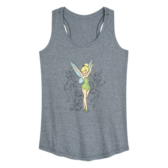 Tinker Bell - Tinker Bell Sketches - Ladies Racerback Tank