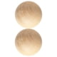 thumbnail image 5 of 2 bolas de madera maciza de 7 cm, esferas de madera natural sin acabado, ideales para proyectos de bricolaje, pintura, tallado y decoración del hogar., 5 of 7
