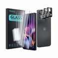 thumbnail image 1 of ccwonima 3 Pack Tempered Glass Screen Protector for Motorola Moto g Stylus 5g 2024 + 3 Pack Camera Lens Protector, Anti-Fingerprint, 9H Hardness, Scratch Resistant, Easy to Install, Case Friendly, 1 of 1