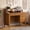 Rustic Brown, variant on Catrimown Computer Desk with Drawers, 47.2 inch White Desk with Monitor Stand, Home Office Desk with Hutch Shelf for Small Space, White