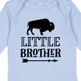 thumbnail image 4 of Inktastic Little Brother Native Buffalo Boys Long Sleeve Baby Bodysuit, 4 of 5